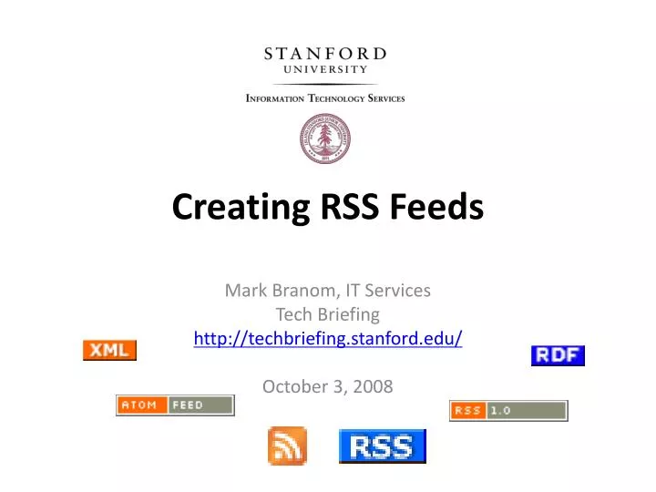 creating rss feeds