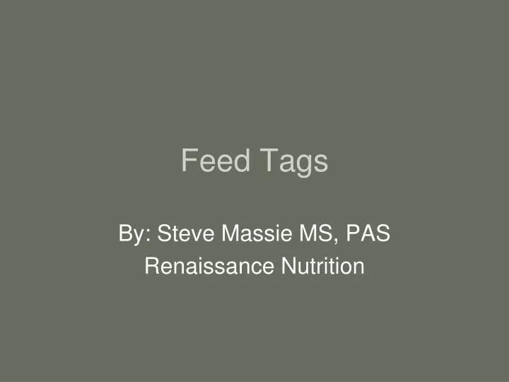 feed tags