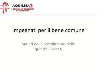 impegnati per il bene comune