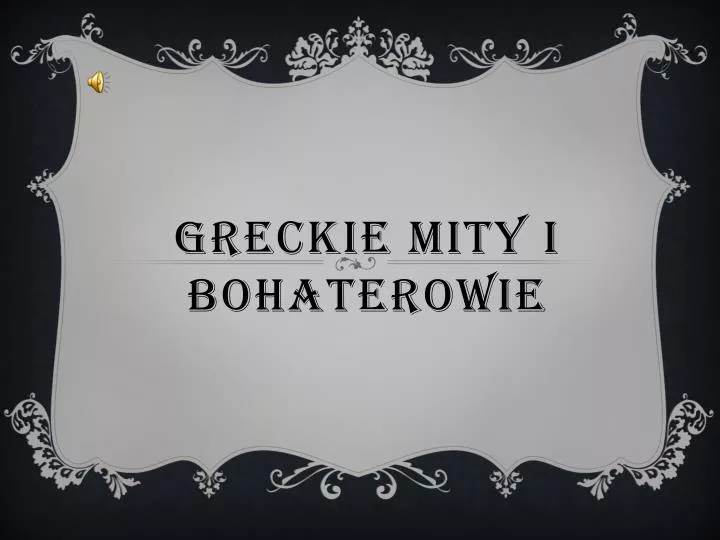 greckie mity i bohaterowie