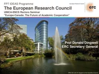 Prof Donald Dingwell ERC Secretary General