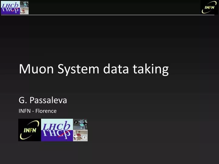 muon system data taking