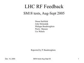 LHC RF Feedback