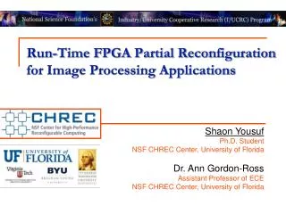 Run-Time FPGA Partial Reconfiguration for Image Processing Applications