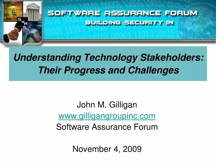 understanding technology stakeholders their progress and challenges