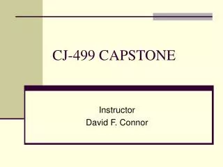 CJ-499 CAPSTONE