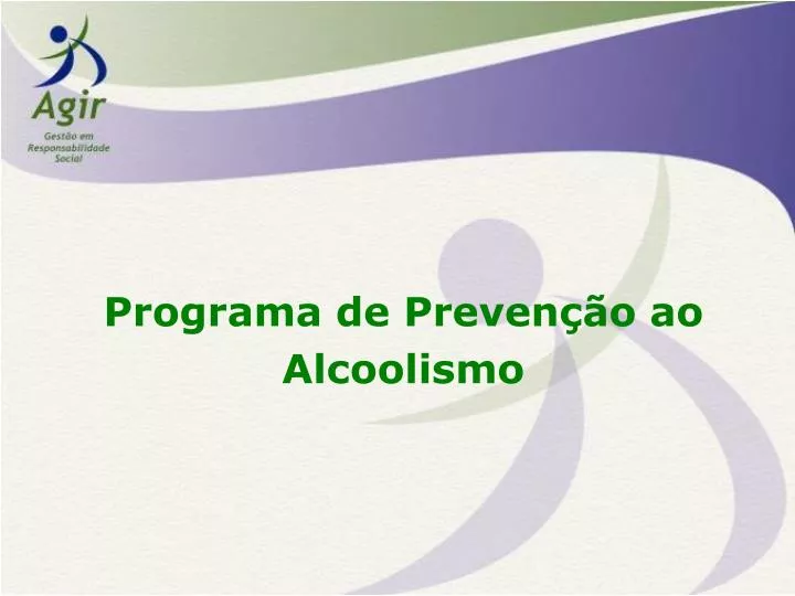 programa de preven o ao alcoolismo