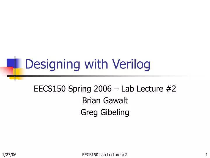 designing with verilog