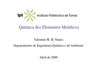 qu mica dos elementos met licos