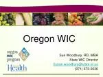 Oregon WIC - slide 1