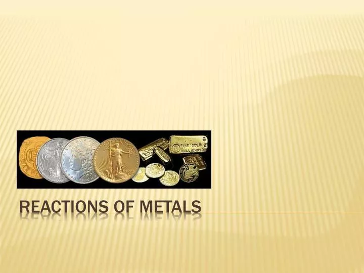 reactions of metals