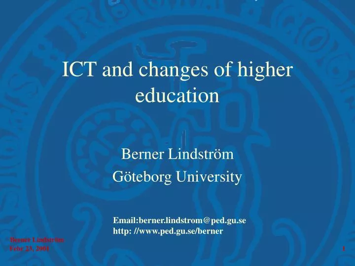 ict and changes of higher education