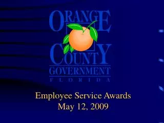 Employee Service Awards May 12, 2009