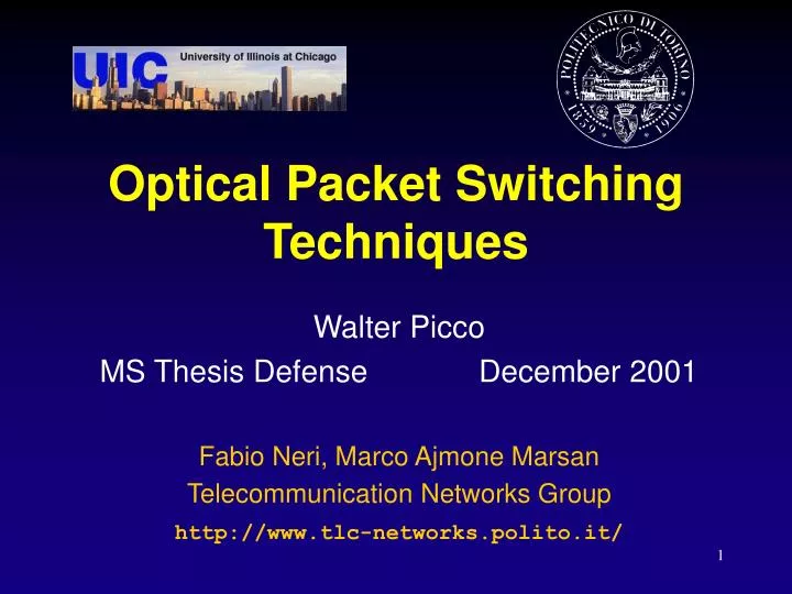 optical packet switching techniques