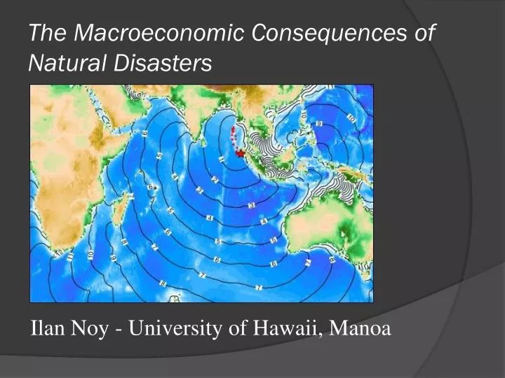 the macroeconomic consequences of natural disasters