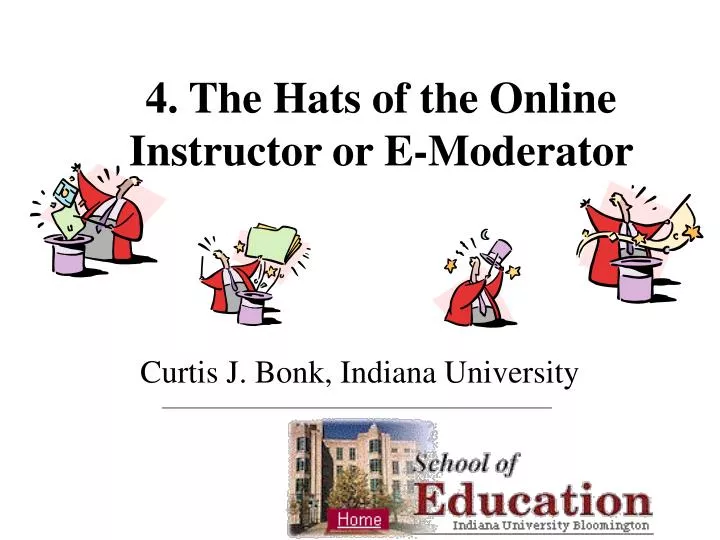 4 the hats of the online instructor or e moderator