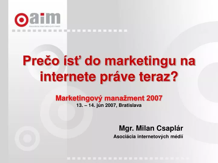 pre o s do marketingu na internete pr ve teraz