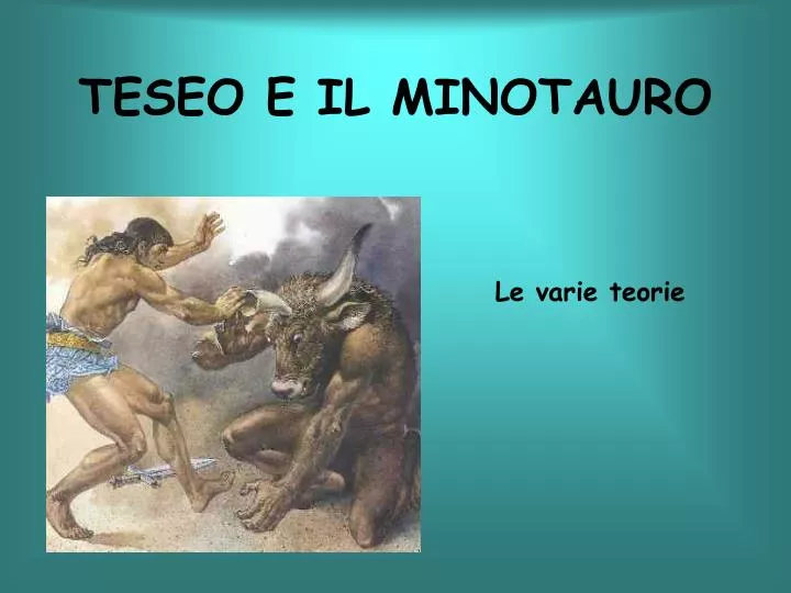 teseo e il minotauro
