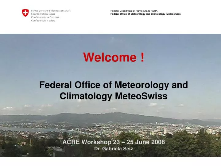 federal office of meteorology and climatology meteoswiss