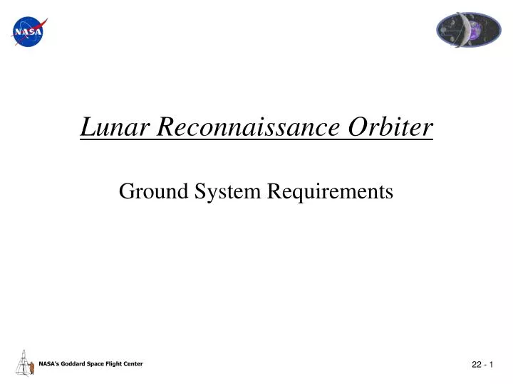 lunar reconnaissance orbiter ground system requirements