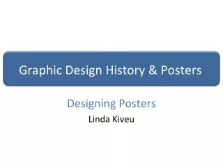 Graphic Design History &amp; Posters