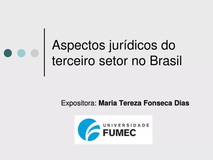 aspectos jur dicos do terceiro setor no brasil