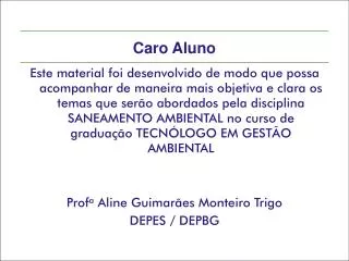 caro aluno
