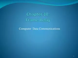 Computer Data Communications