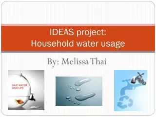 IDEAS project: Household water usage
