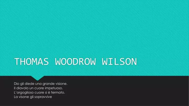 thomas woodrow wilson