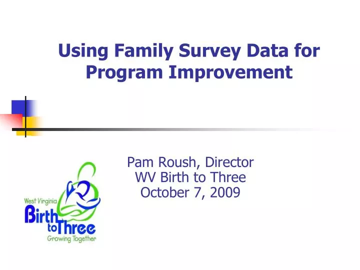 using family survey data for program improvement