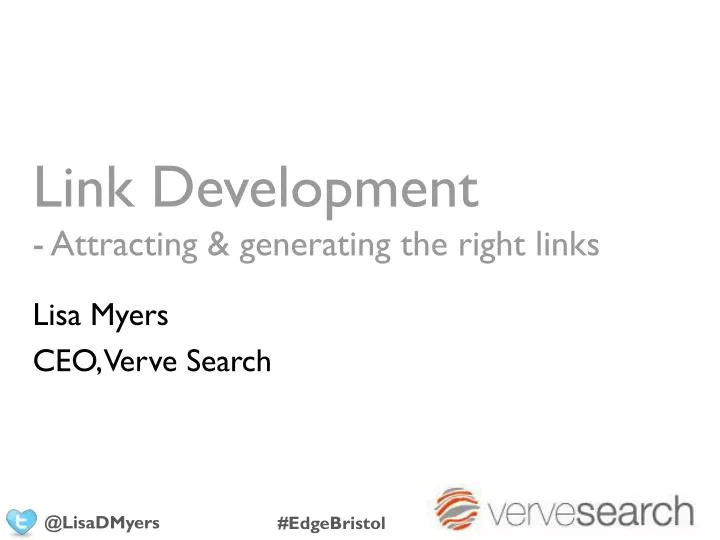 link development attracting generating the right links