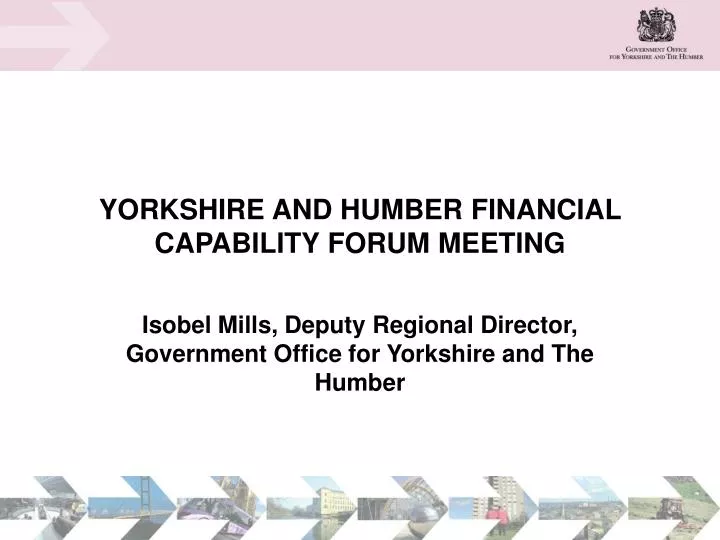yorkshire and humber financial capability forum meeting