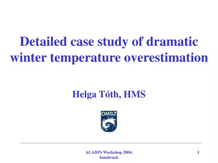 detailed case study of dramatic winter temperature overestimation