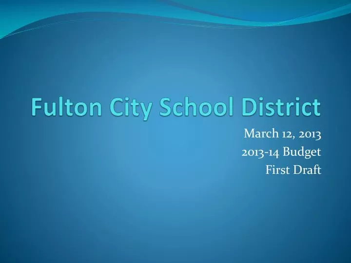 fulton city school district