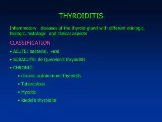 THYROIDITIS