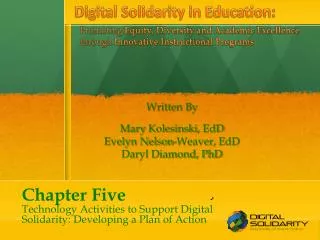 Chapter Five Technology Activities to Support Digital Solidarity: Developing a Plan of Action