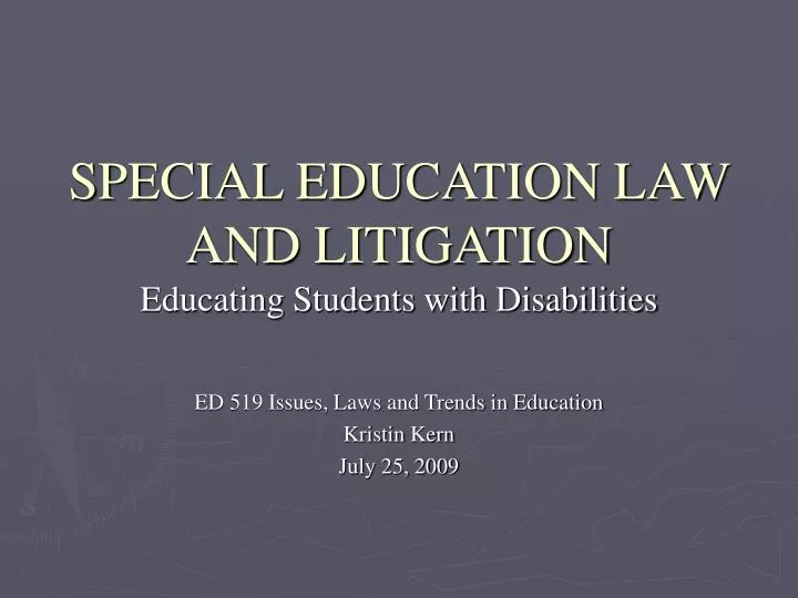 special education law and litigation