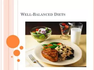 Well-Balanced Diets