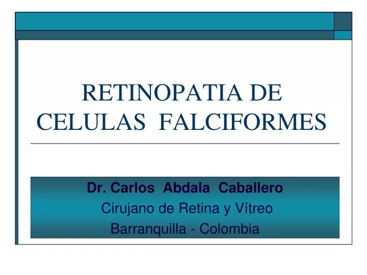 retinopatia de celulas falciformes