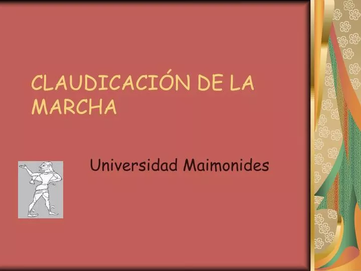 claudicaci n de la marcha