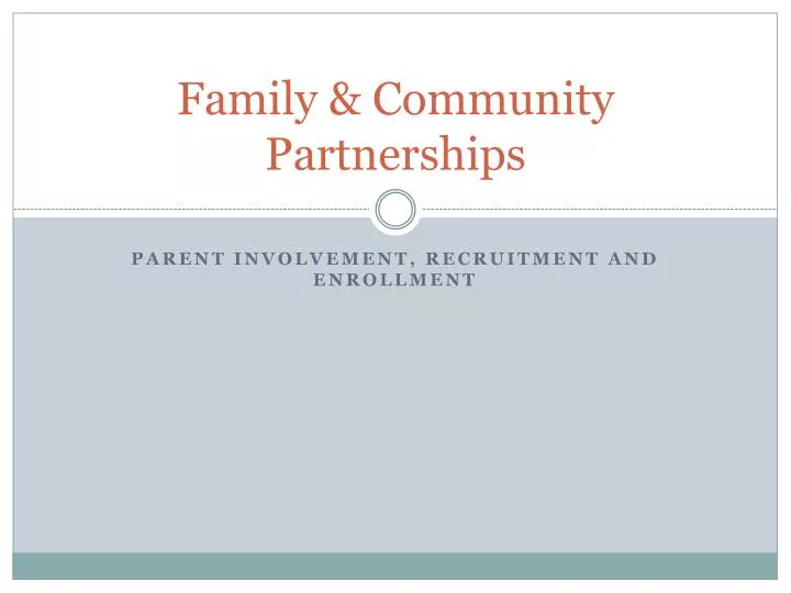 family community partnerships