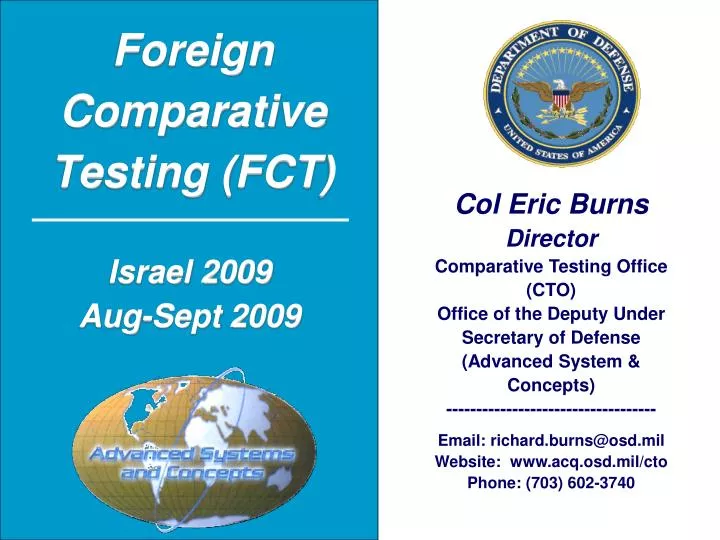 foreign comparative testing fct