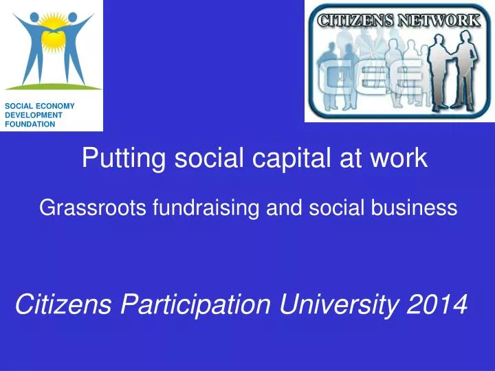 putting social capital at work
