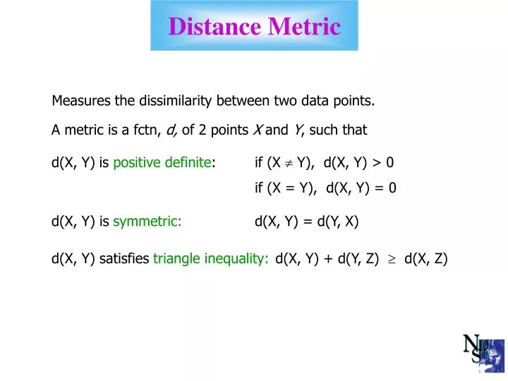 distance metric