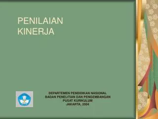 penilaian kinerja