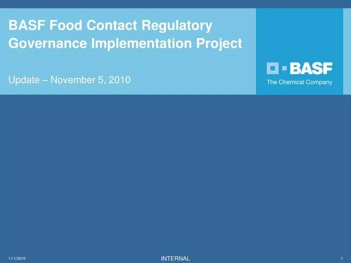 basf food contact regulatory governance implementation project