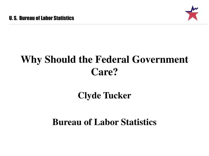 why should the federal government care