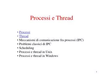 processi e thread