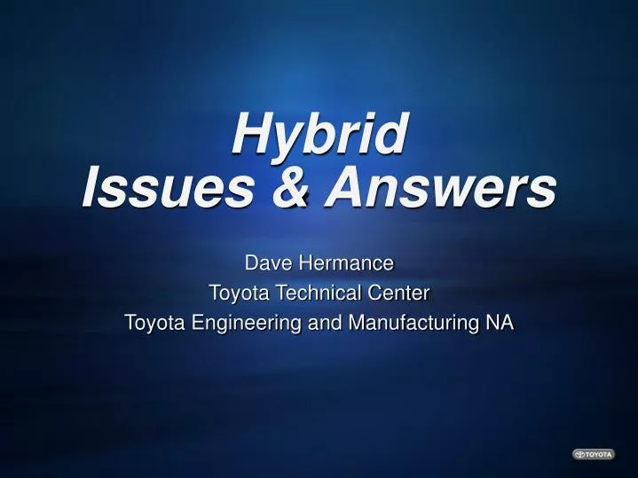 hybrid issues answers
